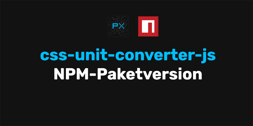 css-unit-converter-js NPM-Paketversion