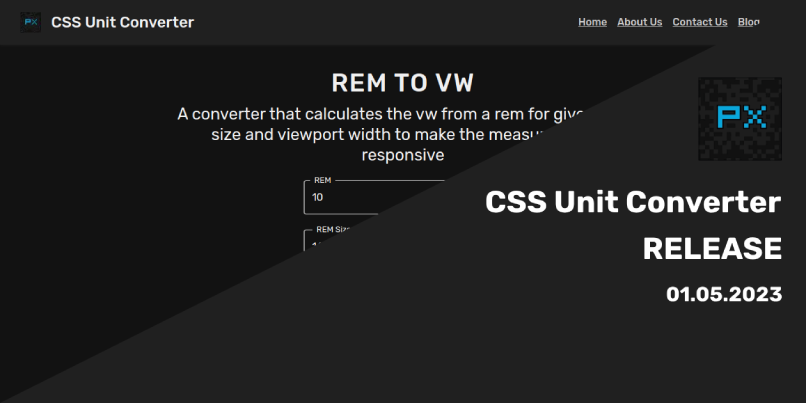 CSS Unit Converter Release